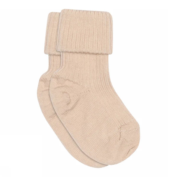 Klassische gerippte Babysocken aus Wolle von MPkids.