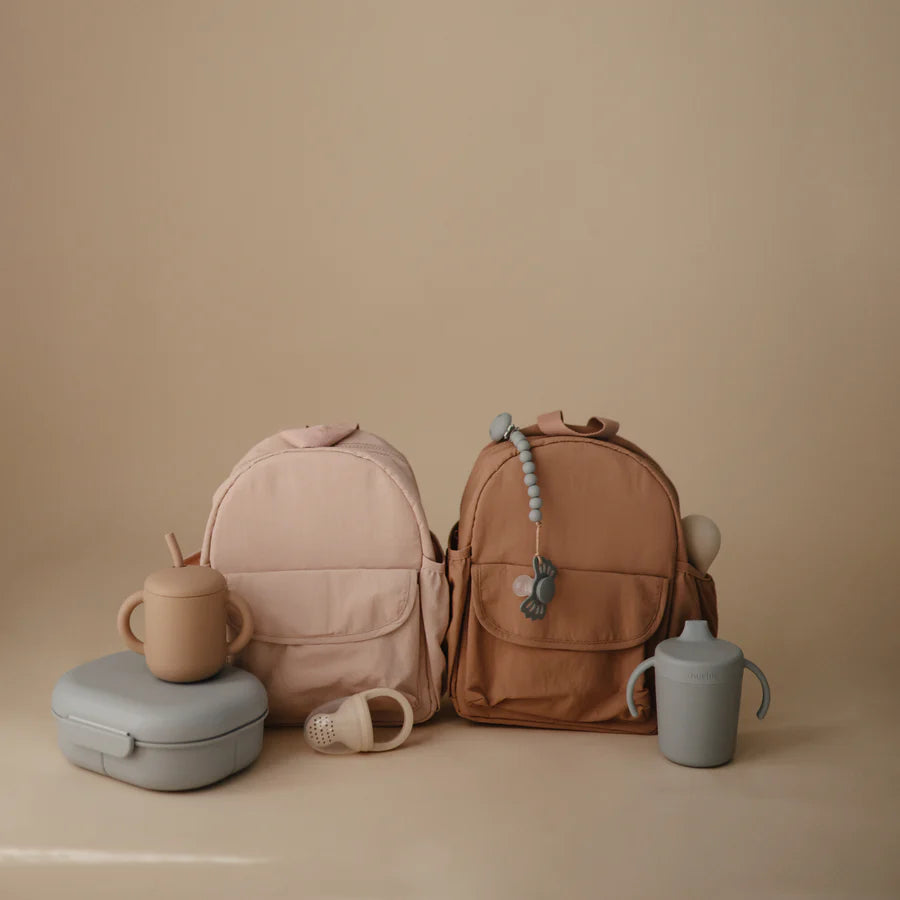 Mushie - Schnullerkette Silikonkugeln Hera hellblau - AURYN Shop