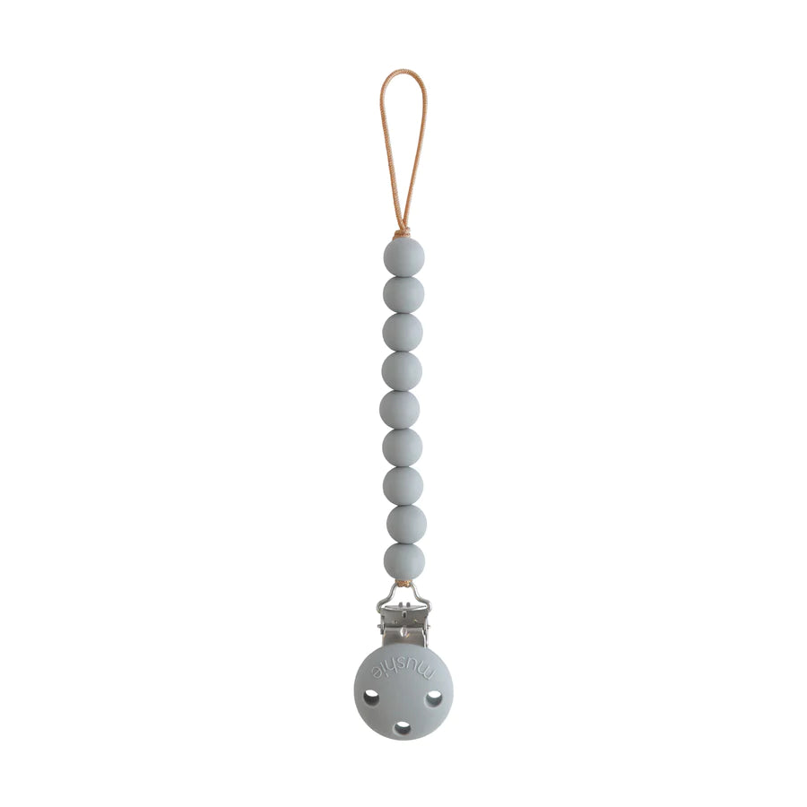 Mushie - Schnullerkette Silikonkugeln Hera hellblau - AURYN Shop