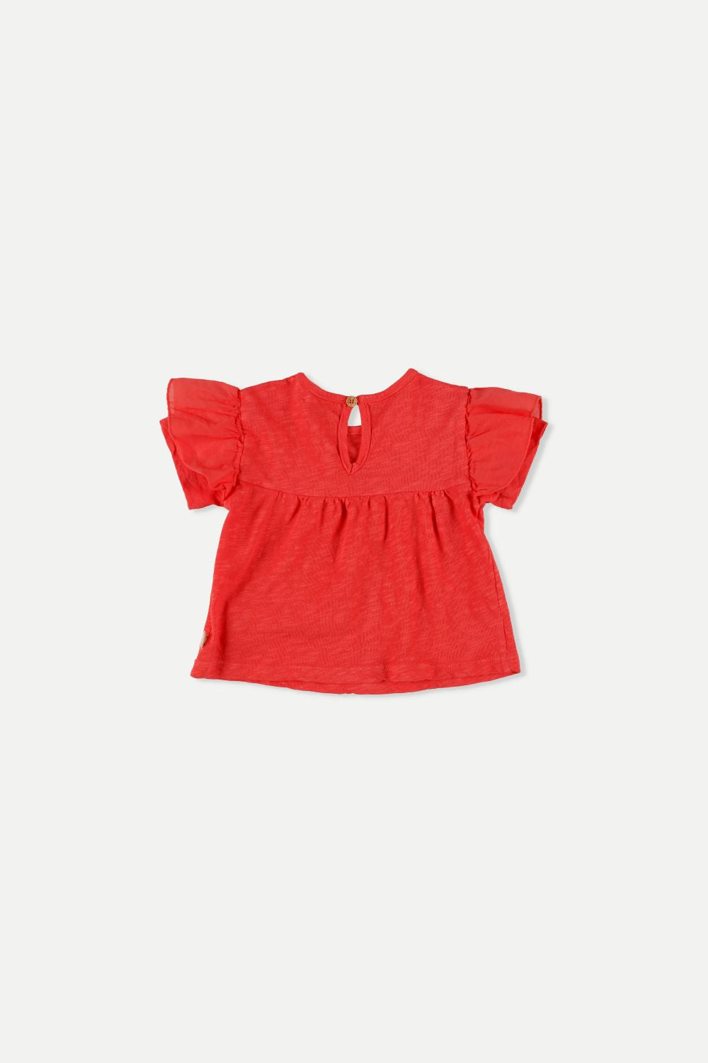 My Little Cozmo - Baby T-Shirt Rüschen rot
