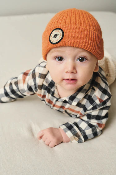 My Little Cozmo - Babyhemd kariert blau - AURYN Shop