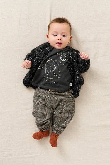 My Little Cozmo - Babyhose kariert grau - AURYN Shop