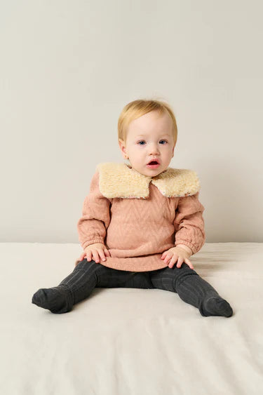 My Little Cozmo - Baby-Baumwollkleid gesteppt rosa - AURYN Shop