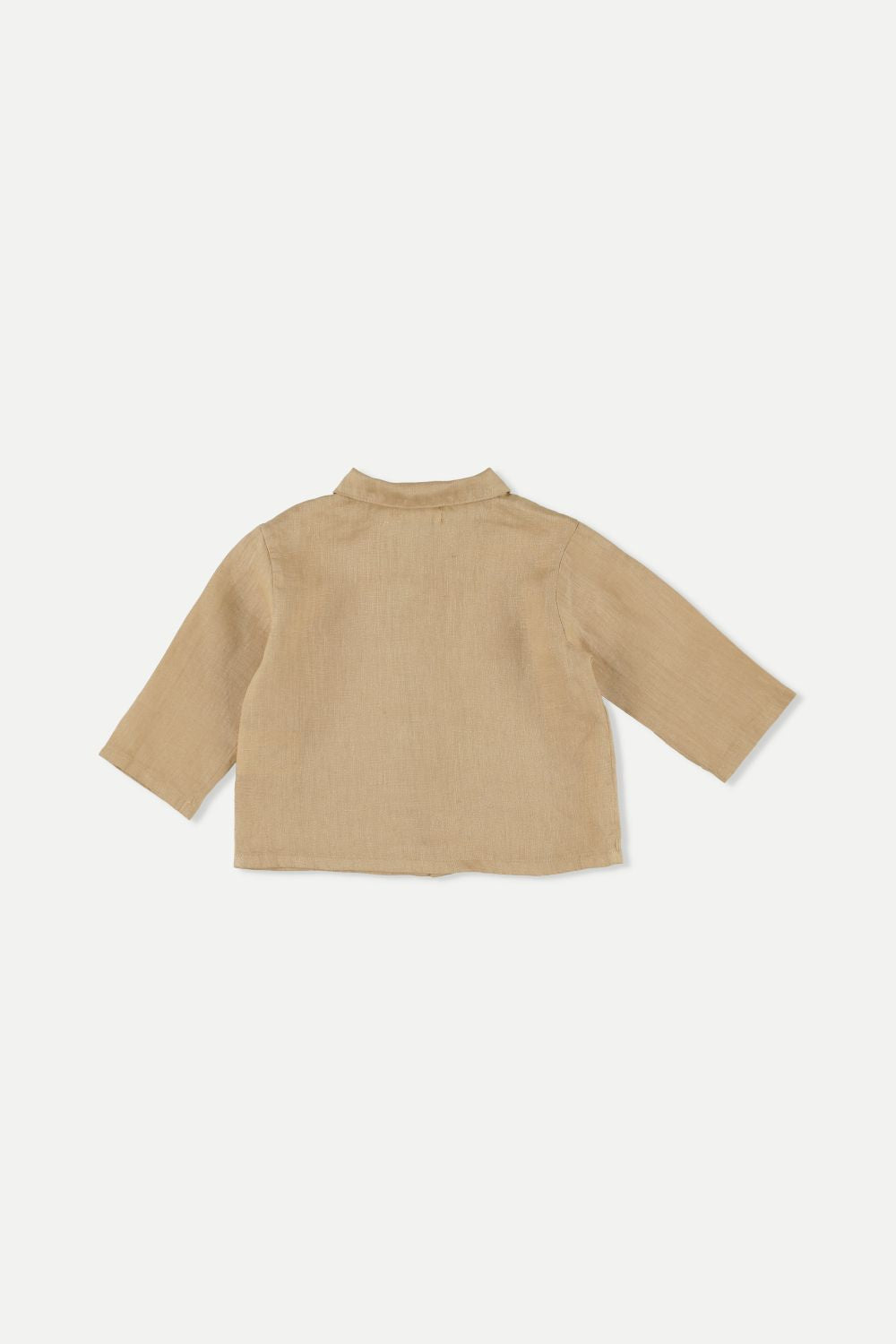 My Little Cozmo - Baby Hemd Leinen beige