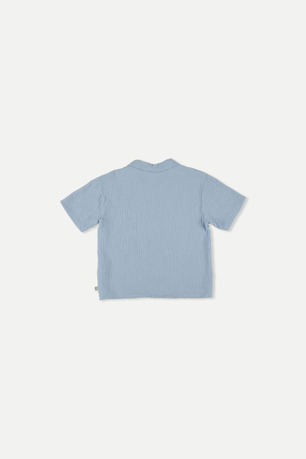 My Little Cozmo - Kinder Hemd kurzarm Musselin blau