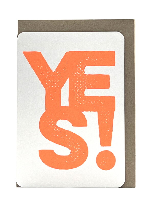 Passerelle design - Grusskarte Hip "Yes"