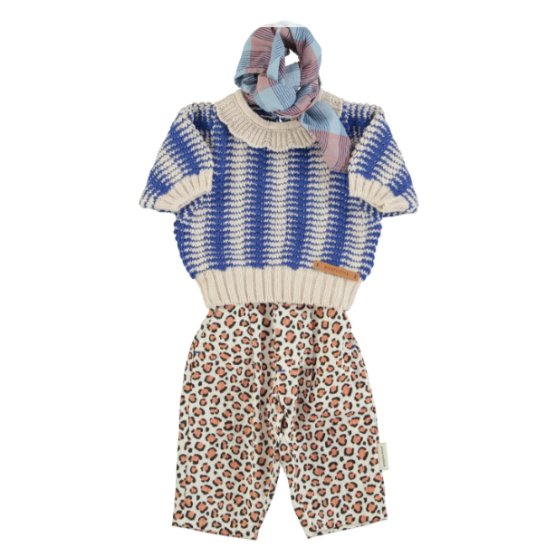 Piupiuchick - Baby Hose Leopard natur MINI & ME