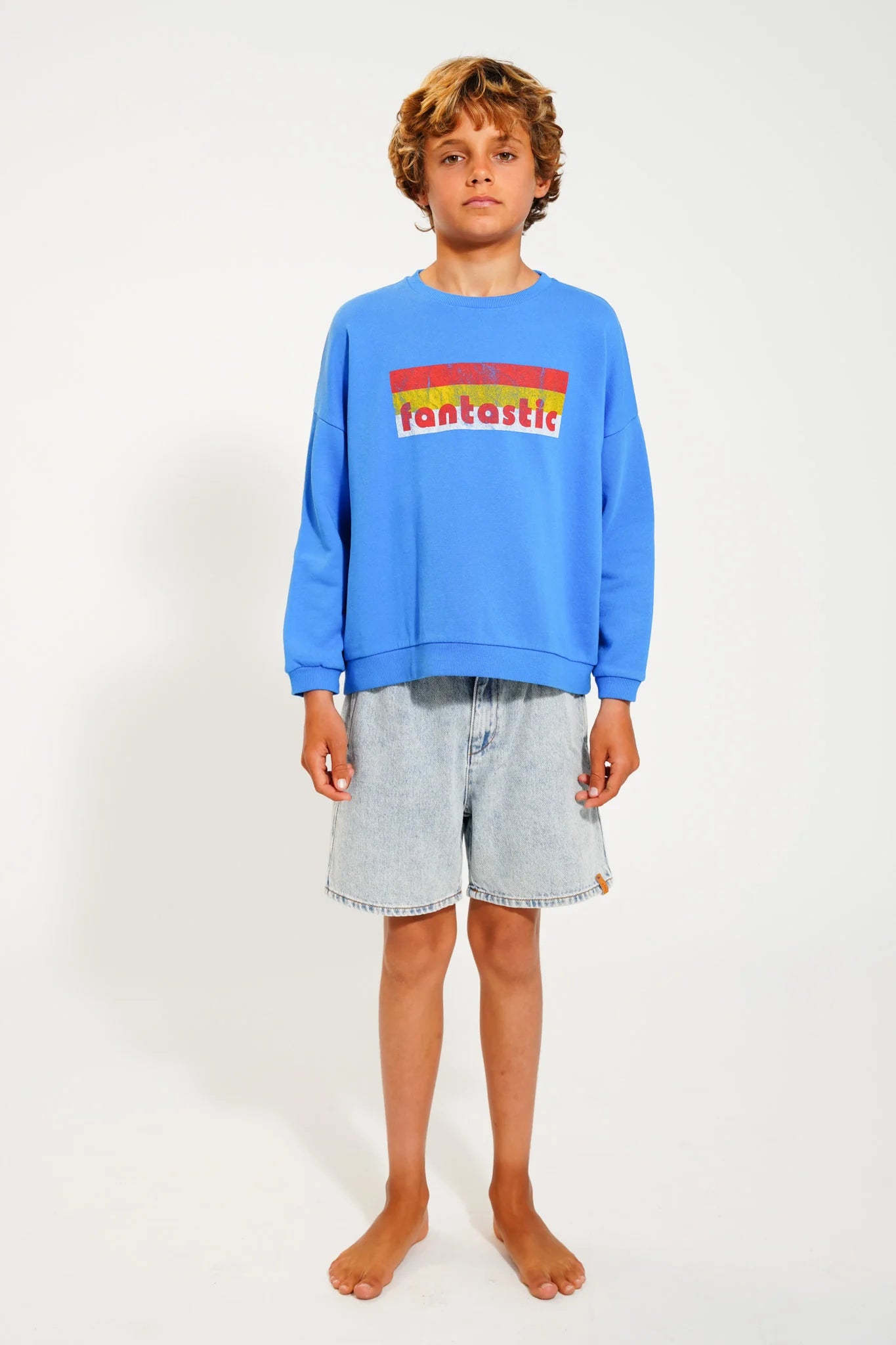 Piupiuchick - Kinder Sweatshirt Fantastic blau MINI & ME