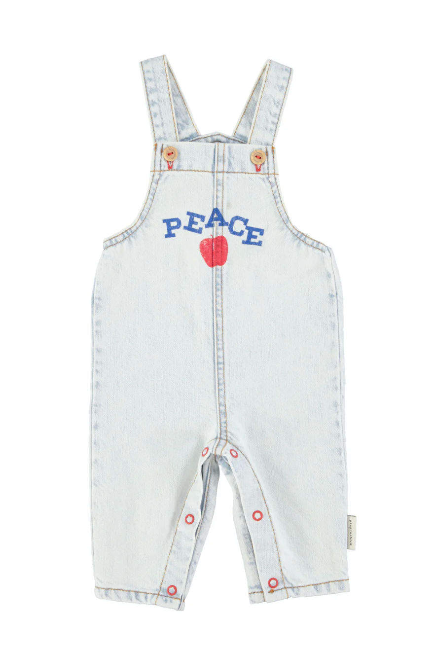 Piupiuchick - Baby Latzhose denim "peace"