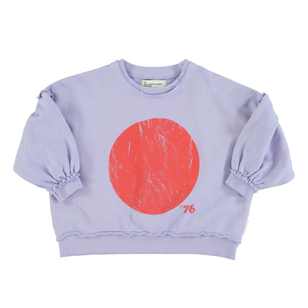 Süßes Sweatshirt mit Druck aus Baumwolle für Mädchen von Piupiuchick.