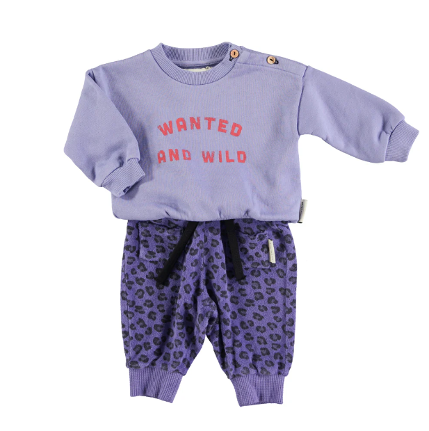 Piupiuchick - Baby Sweatshirt lila "wanted & wilde"