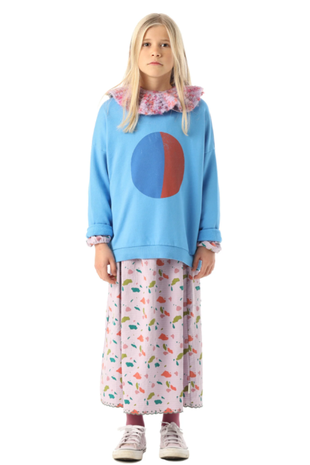 Piupiuchick - Kinder Sweatshirt blau Kreisdruck - AURYN Shop