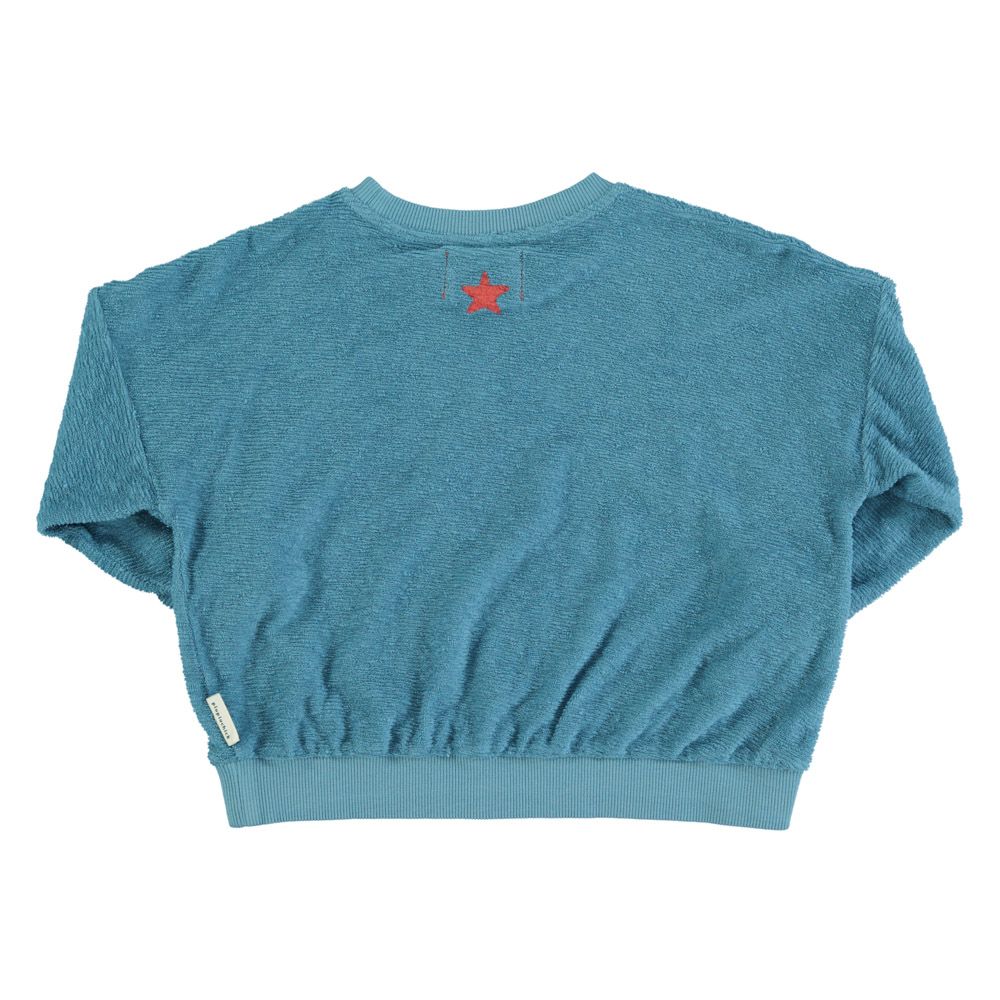 Piupiuchick - Kinder Sweatshirt blau "que calor"