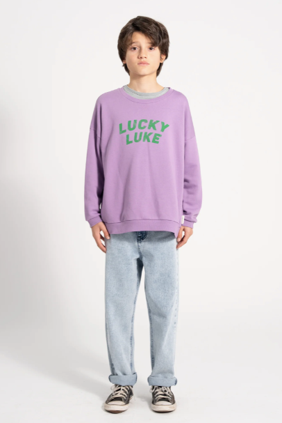 Piupiuchick - Kinder Sweatshirt lila "Lucky Luke"
