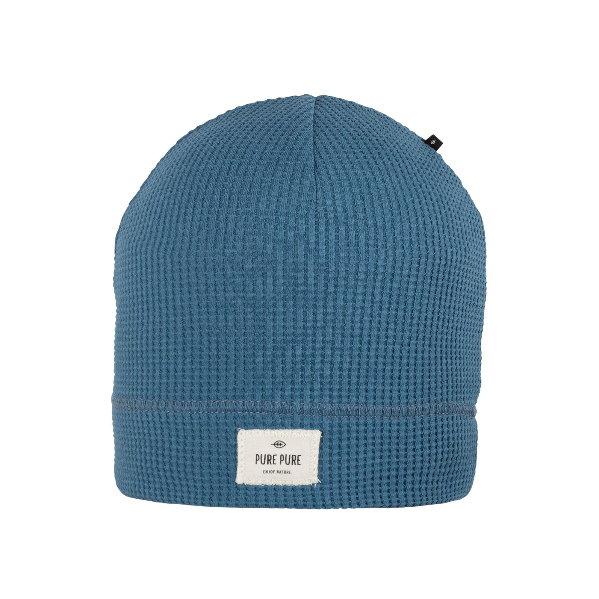 Süße Beanie mit Waffle-Muster für Kindern aus  Baumwolle von Pure Pure.