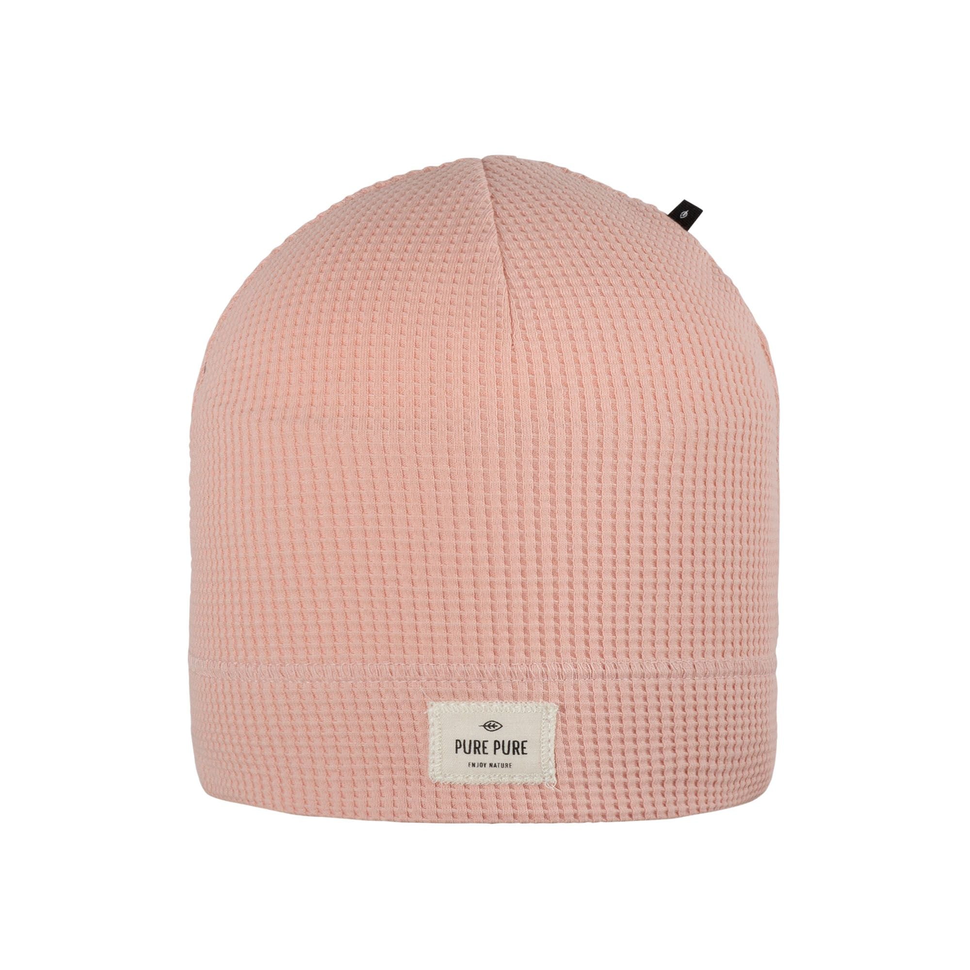 Süße Beanie mit Waffle-Muster für Kindern aus 100% Baumwolle von Pure Pure.