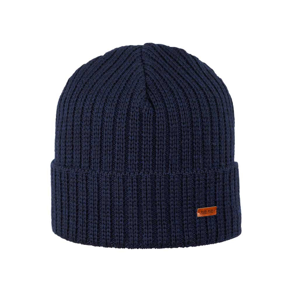 Pure Pure - Damen Wollmütze dunkelblau