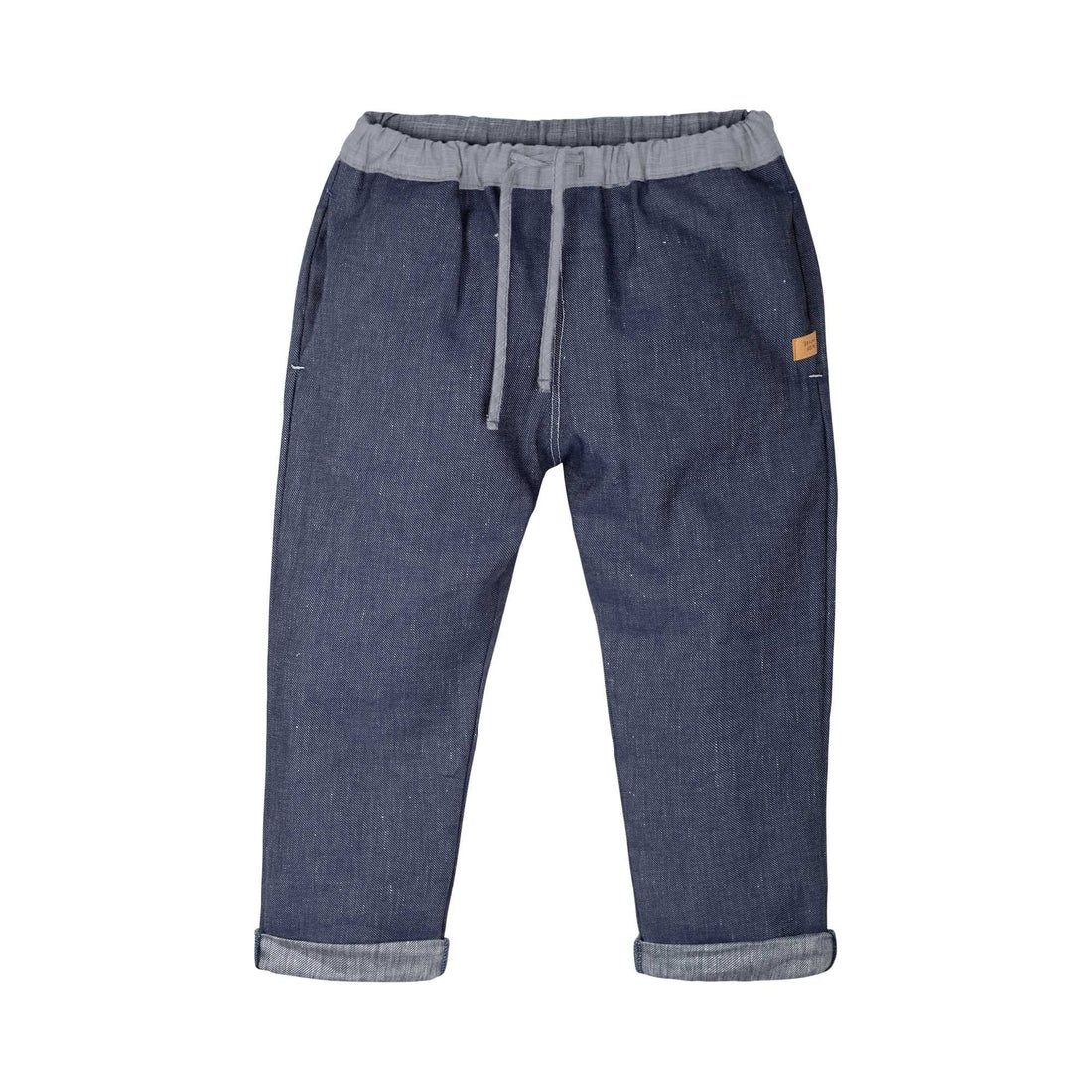 Schöne Denim Hose aus Leinen Baumwolle Mix für Mädchen und Jungen von Pure Pure.