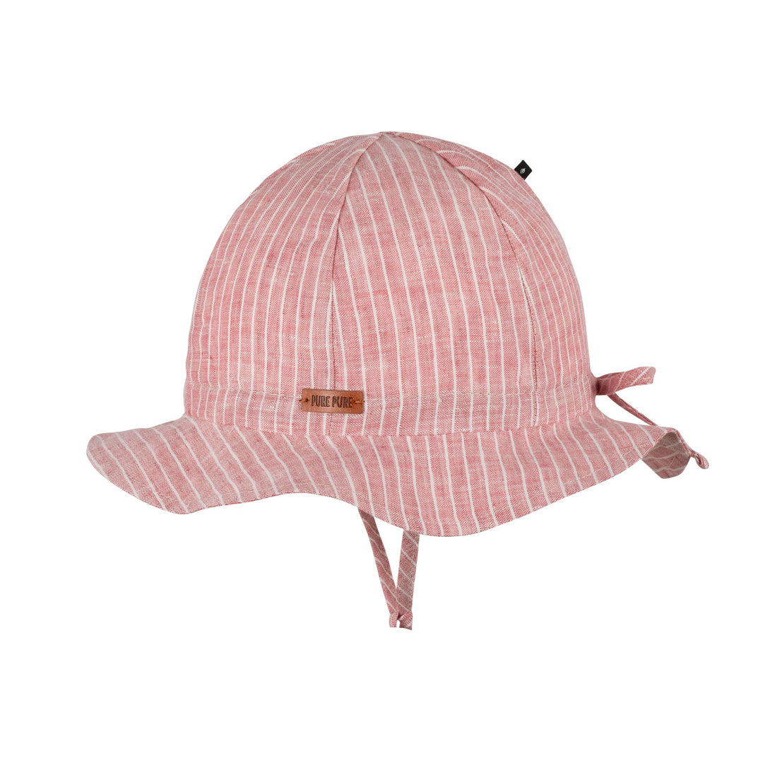 Coole Sommer Kappe für Mädchen und Jungen mit&amp;nbsp;Krempe und Bändern zum Zubinden aus Biobaumwolle von Pure Pure.