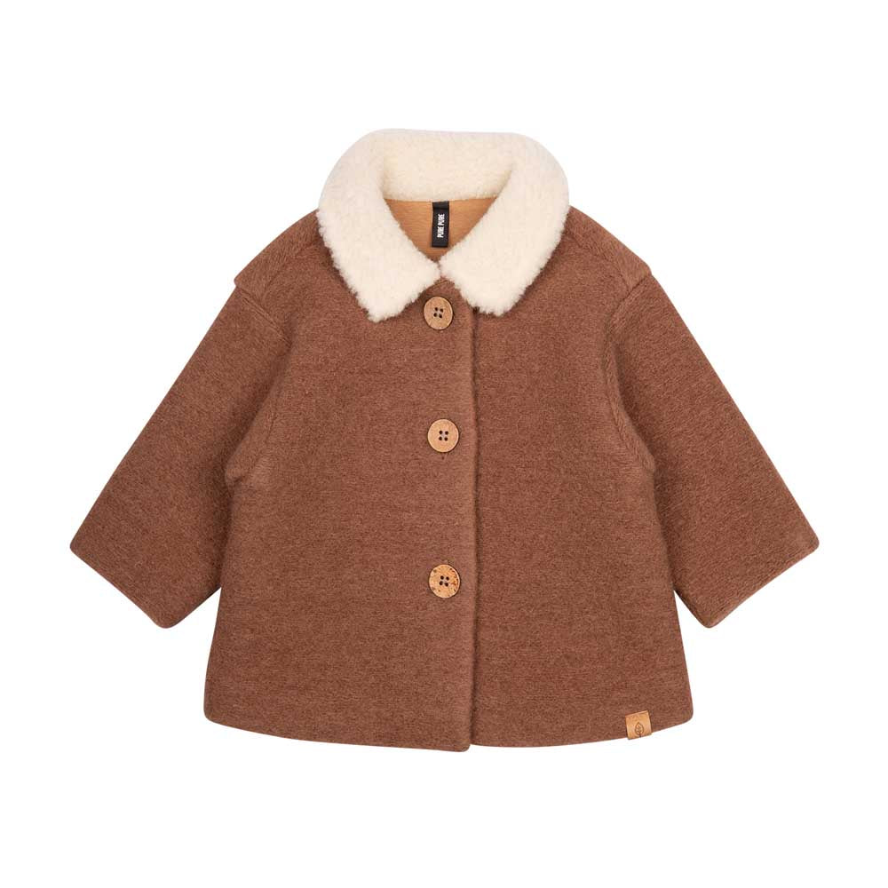 Pure Pure - Baby Walk-Jacke Wolle braun
