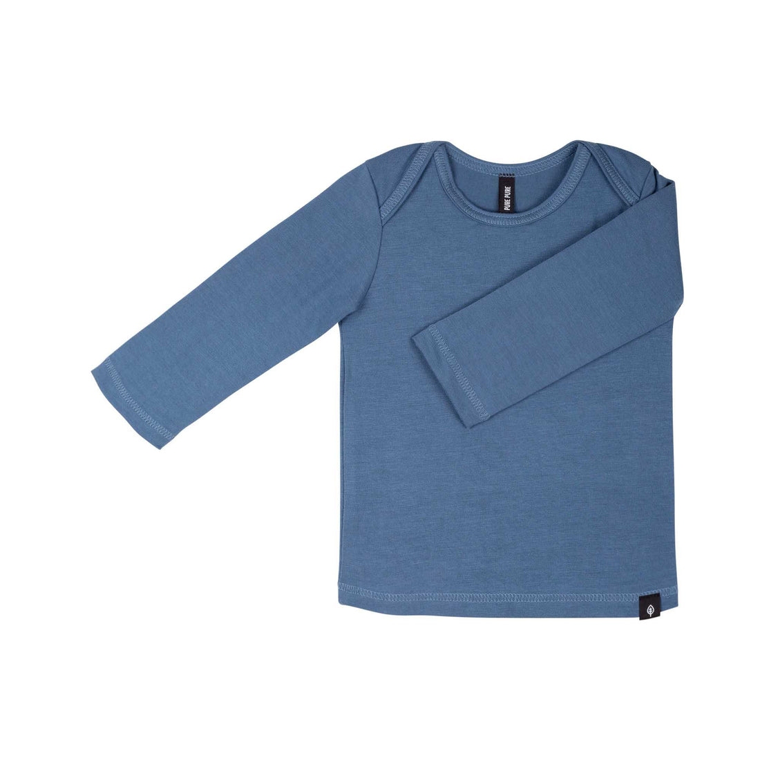 Pure Pure - Baby Shirt aus Tencel blau
