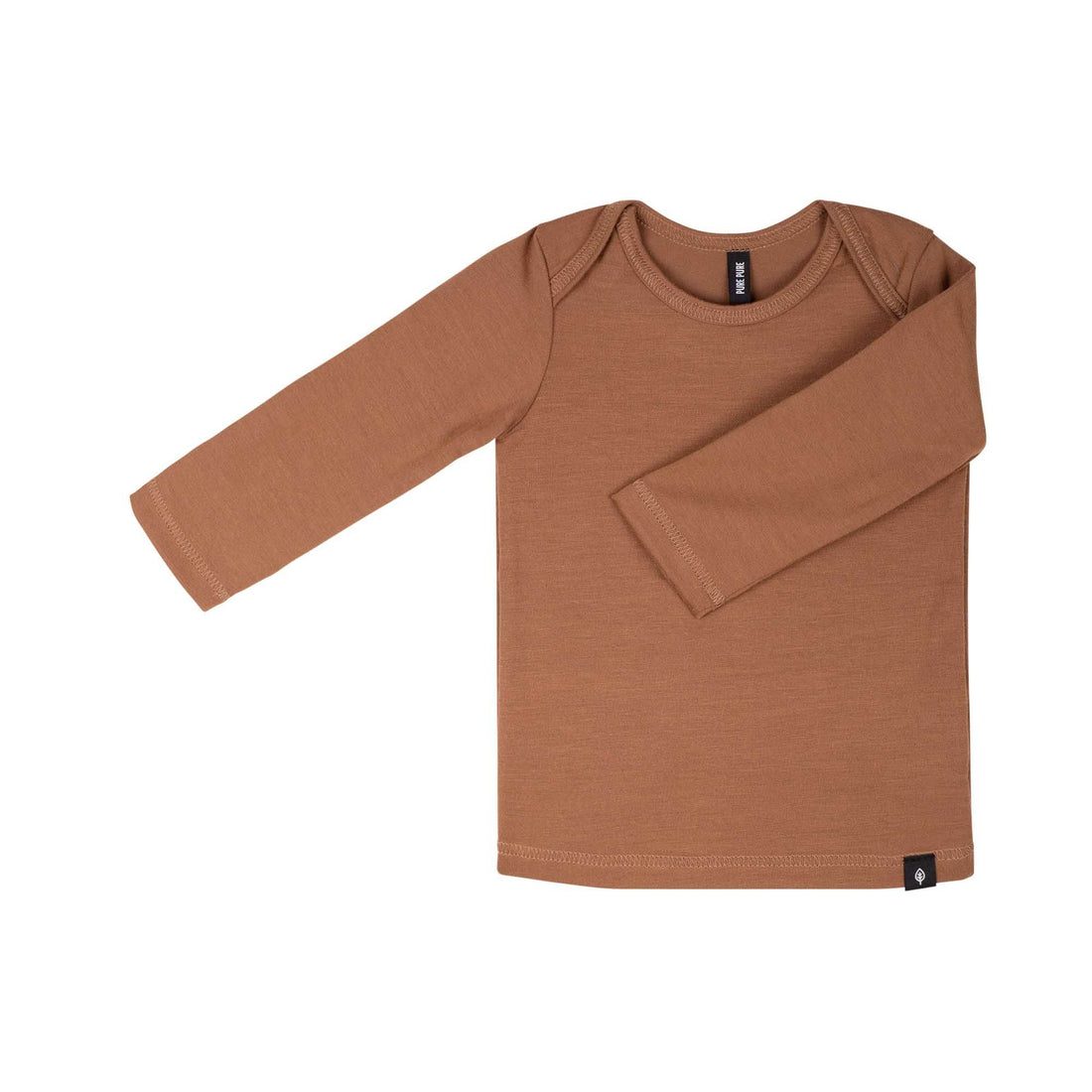 Pure Pure - Baby Shirt aus Tencel braun