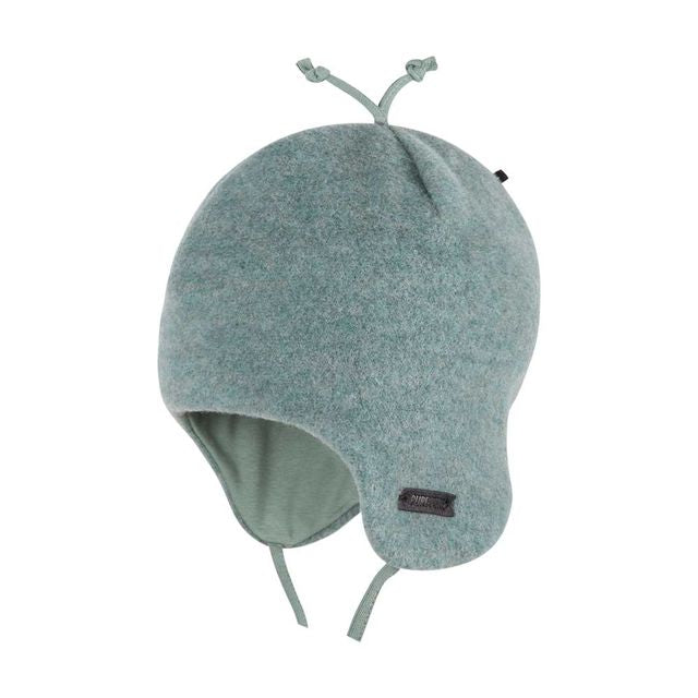 Pure Pure - Fleece Babymütze in salbei für Kinder/ Babys aus Merinowolle