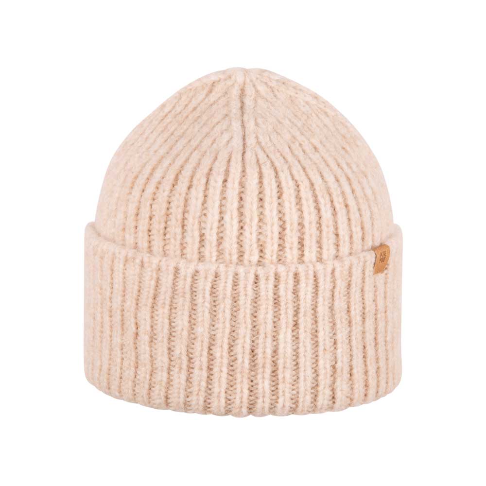 Pure Pure - Baby Beanie Wollmütze beige aus Naturfasern für Jungen & Mädchen
