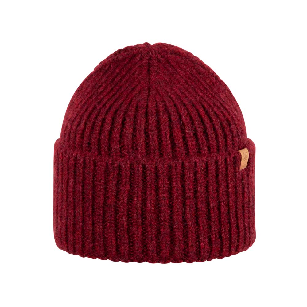 Pure Pure - Baby Beanie Wollmütze rot aus Naturfasern für Mädchen/Jungen