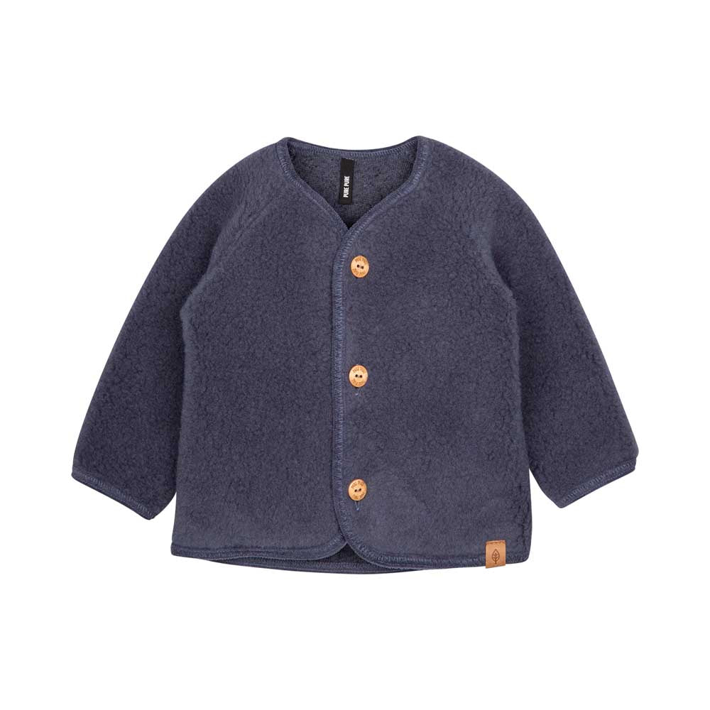 Pure Pure - Baby Jacke aus Schnurwolle in blau