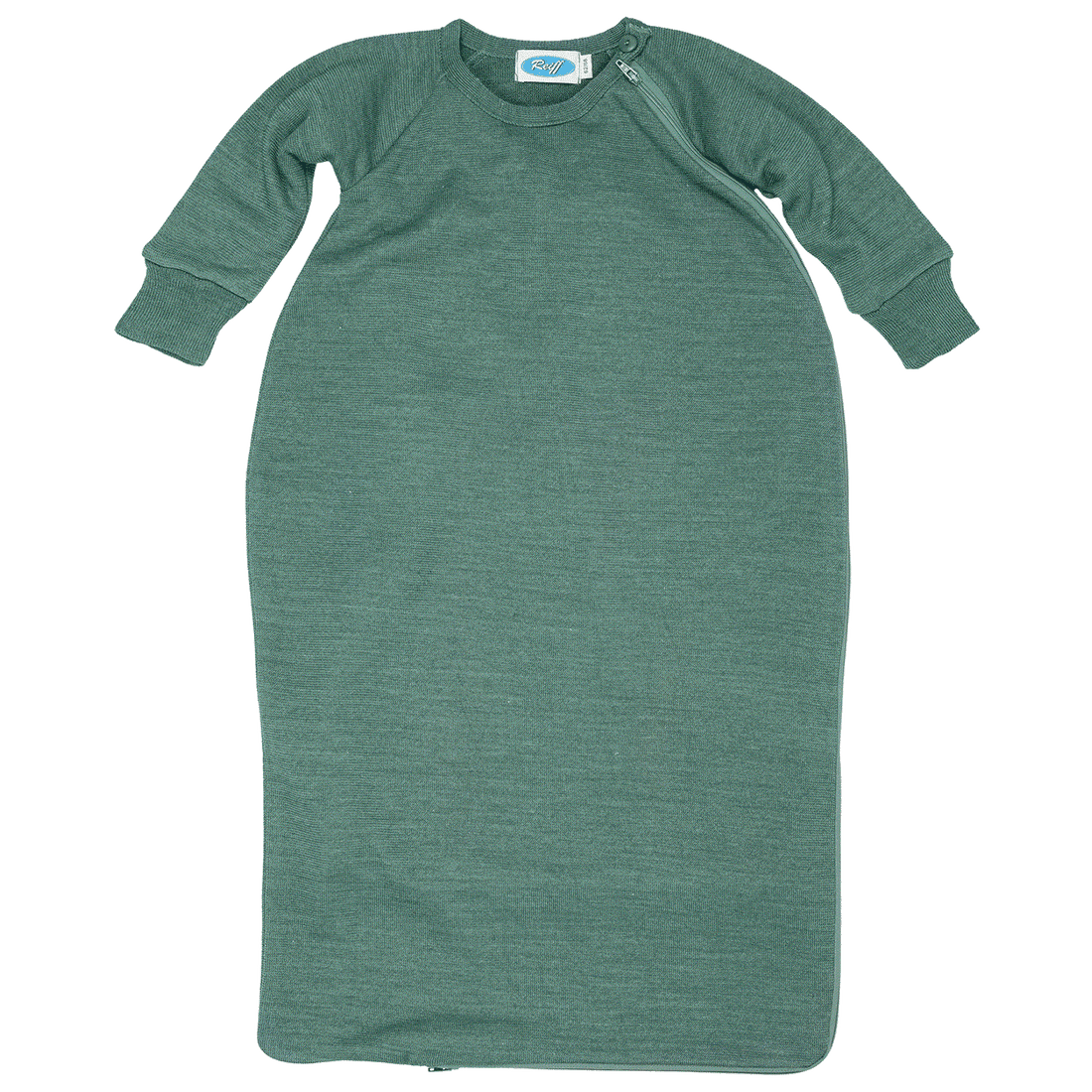 Reiff - Schlafsack mit Arm Wolle/ Seide grün