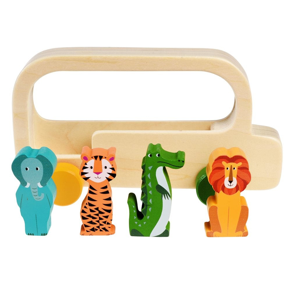 Rex London - Holz Bus Bunte Tiere - AURYN Shop