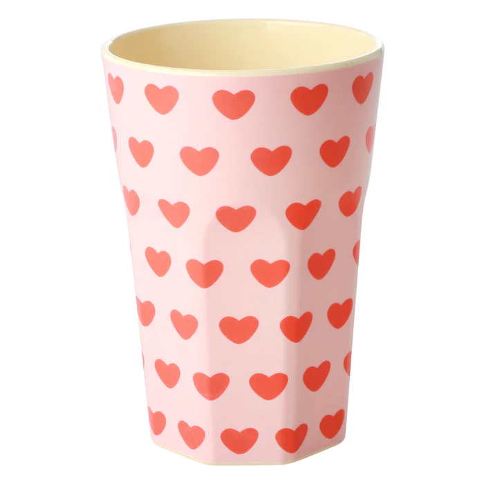 Rice - Becher mit Herzen-Print