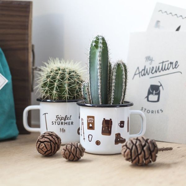 Roadtyping - Emaille Tasse Gipfelstürmer