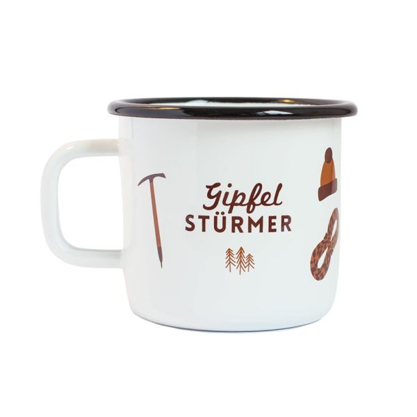 Roadtyping - Emaille Tasse Gipfelstürmer