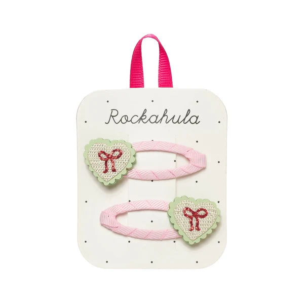 Rockahula - Haarspangen Herz mit Schleife