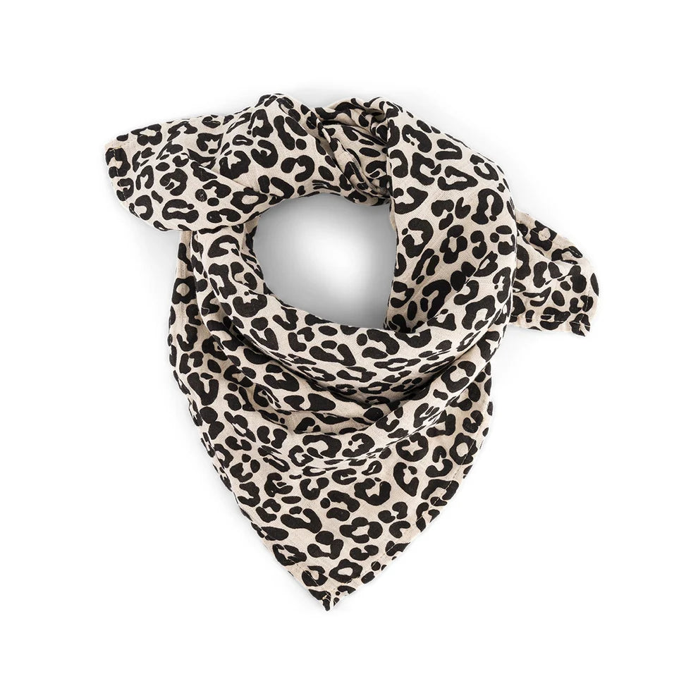 Rose in April - Swaddle Leoprint schwarz/ natur MINI & ME
