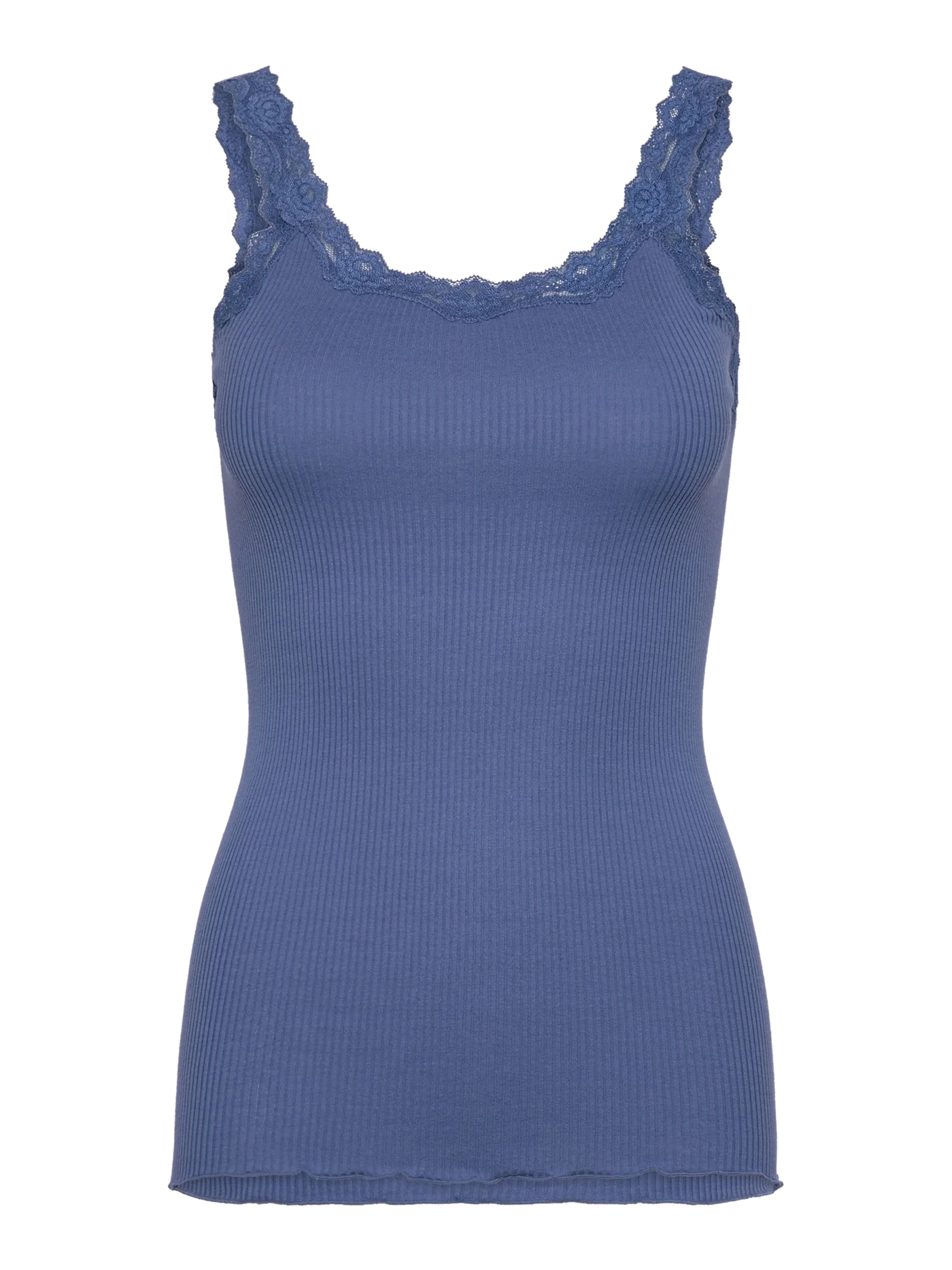 Rosemunde - Babette Seidentop Spitze blau