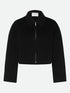 Rosemunde - Damen Bomberjacke schwarz Wolle/Cashmere