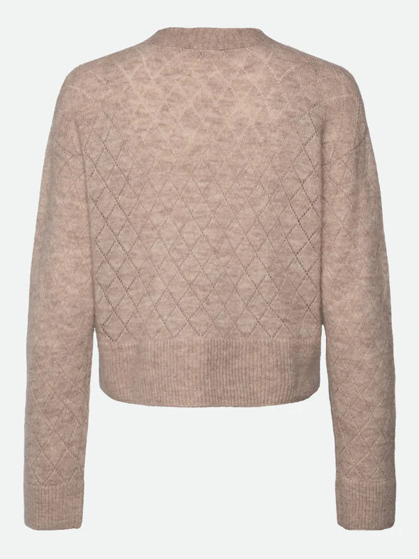 Rosemunde - Damen Strickjacke braun Alpakawolle