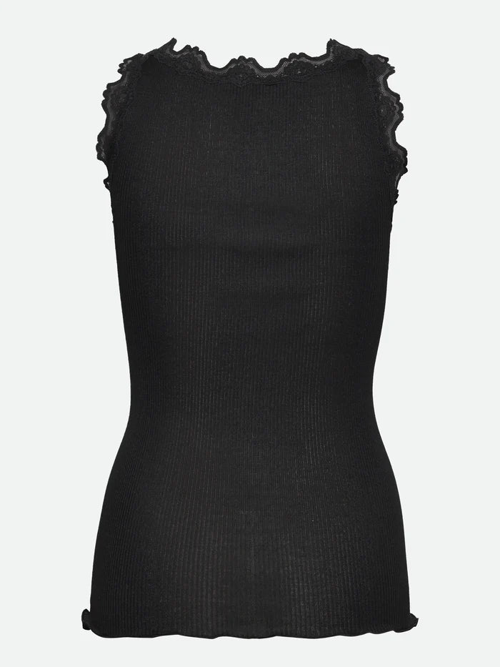 Rosemunde - Top mit Spitze Schwarze