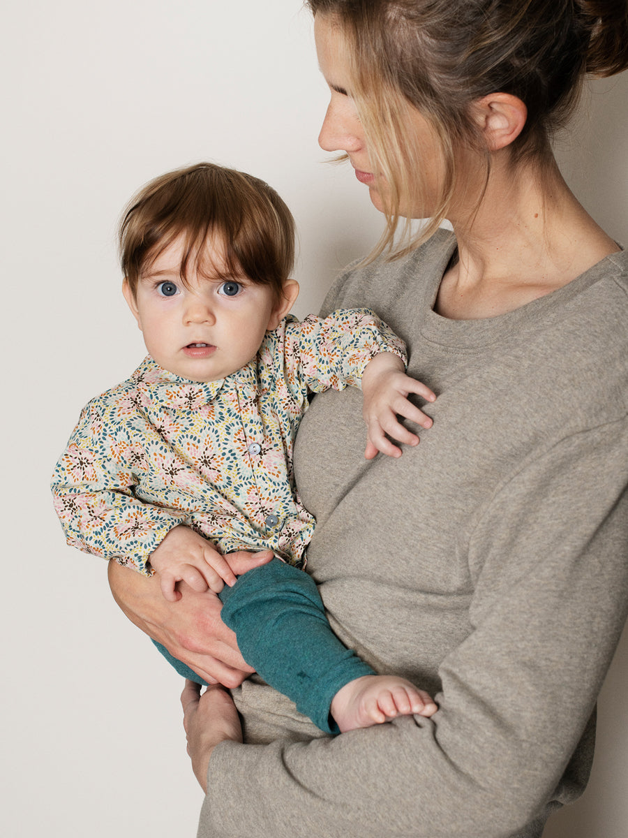 Serendipity - Baby Bluse Collar Blumen Muster