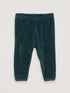 Süße Baby Leggings aus Velour in dunkelgrün von Serendipity.
