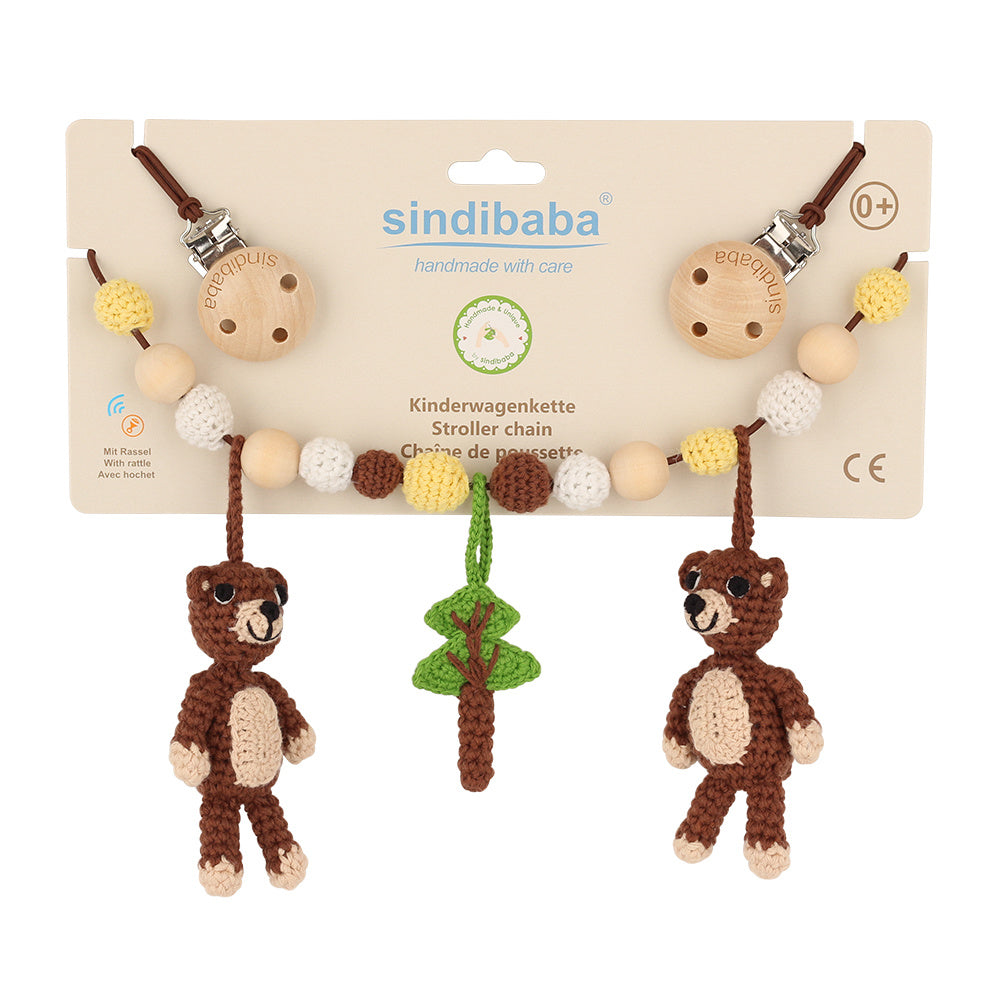 Sindibaba - Kinderwagenkette Bär - AURYN Shop