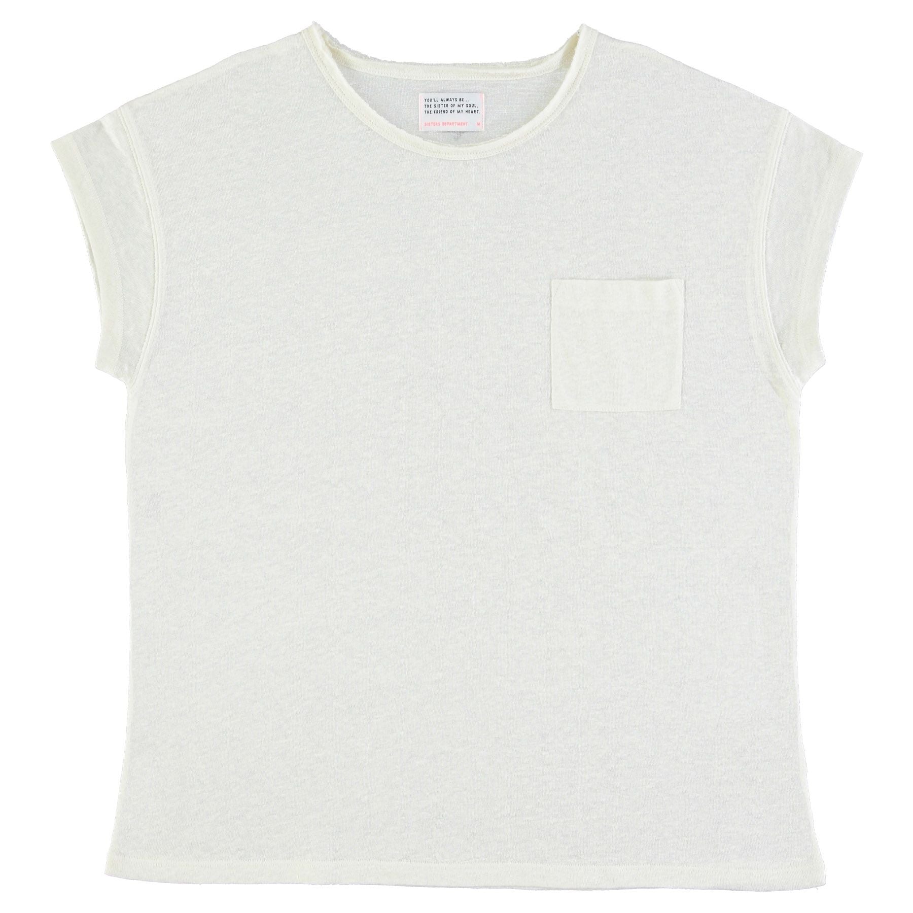 T-Shirt aus Leinen in weiß von Sisters Department