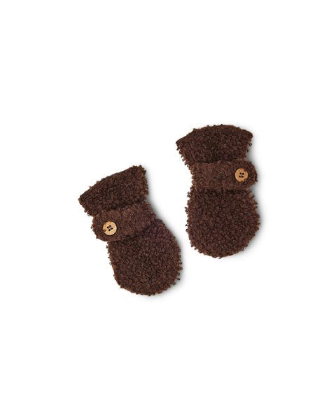 Smallstuff - Babyhandschuhe boucle Merino Wolle braun