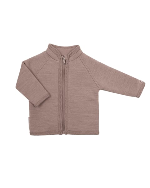 Süße Babyjacke aus 100% Merinowolle mit sehr weicher, gebürsteter Wollinnenseite von Smallstuff.