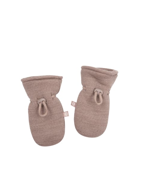 Süße Babyfäustlinge aus 100% Merinowolle mit sehr weicher, gebürsteter Wollinnenseite von Smallstuff.