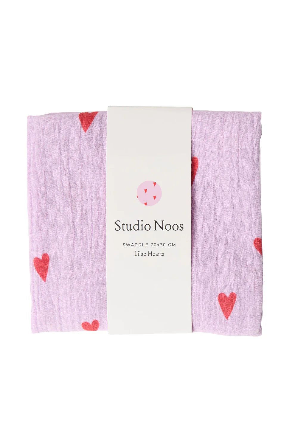 Studio Noos - Babyswaddle 70cm x 70cm aus Baumwolle (bio) flieder