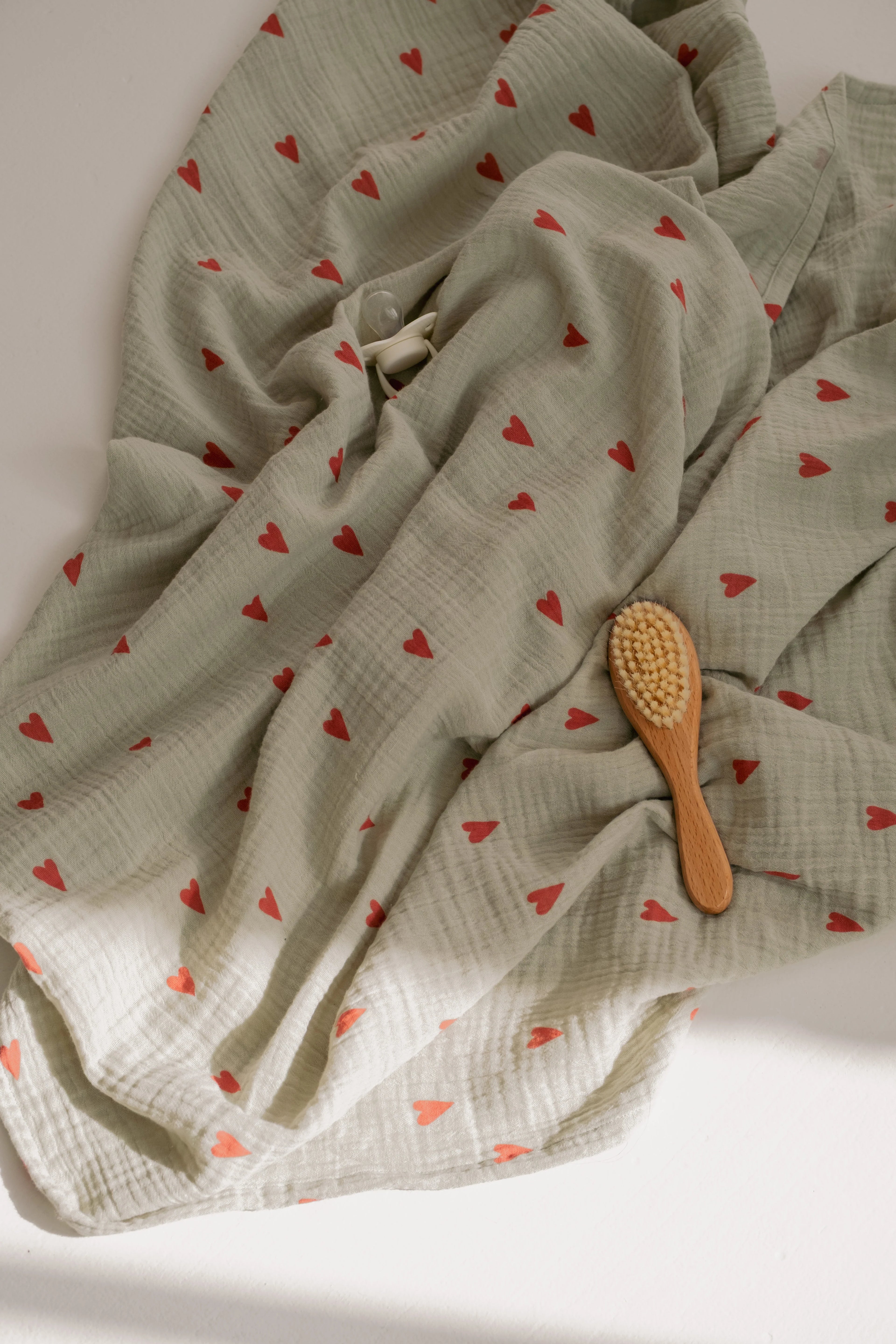 Studio Noos - Babyswaddle 70cm x 70cm aus Baumwolle (bio) grün